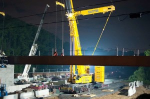 construction crane for PTC